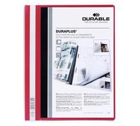 Durable DURAPLUS Project Folder Document Report File | 25 Pack | A4+ Red Durable Red