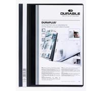Durable Duraplus Report Folder Extra Wide A4 Black Pack 25 257901
