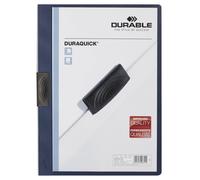 Durable DURAQUICK 20 Sheet Document Clip File Folder | 20 Pack | A4 Dark Blue