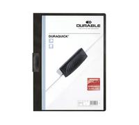 Durable Duraquick Clip Folder A4 Black (Pack of 20) 2270/01