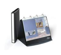 Durable Durastar Table Flipchart Stand, A4 Landscape Format, Grey Colour, ideal For Presentations & Meetings in White Durable White