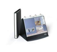 Durable Durastar Table Flipchart Stand - A4 Landscape Format - Grey Colour - Perfect For Presentations & Meetings