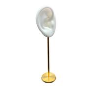 Durable Earring Display Holder Human Ear Model Stud Holder Soft Silicone White Right