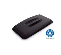 Durable ECO 60L Bin Lid Black - Recycled Plastic Rectangular DURABIN