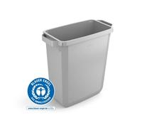 Durable Waste bin DURABIN ECO 60 Litre Rectangular 282x590x600mm Grey 1800503050
