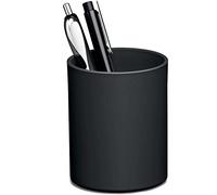 Durable Eco Recycled Plastic Pen Pot Pencil Holder Desk Tidy Organizer, Black