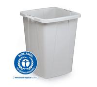 Durable ECO 90L Waste Bin Grey | Strong Square Recycling Bin | DURABIN