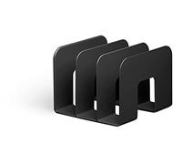 Durable Eco-Friendly Catalogue and Book Stand, Pack of 2, Black | File Organiser, Made from Eco Plastic, Blue Angel Certified, 3 Compartment Divider, Made in Germany