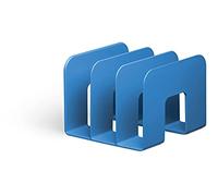 Durable Eco-Friendly Magazine File Sorter - Recycled Plastic & Blue Angel Certified - Paperwork File Organiser & Catalogue Holder - Blue - Pack of 6