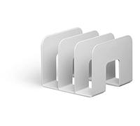 Durable Eco-Friendly Magazine File Sorter - Recycled Plastic & Blue Angel Certified - Paperwork File Organiser & Catalogue Holder - Grey - Pack of 6