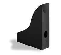 Durable Eco-Friendly Magazine Rack A4, Pack of 6, Black | Desktop Magazine File Organiser, Made from Eco Plastic, Blue Angel Certified, Made in Germany