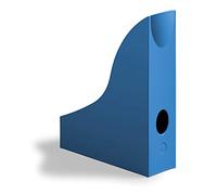 Durable Eco-Friendly Magazine Rack A4, Pack of 6, Blue | Desktop Magazine File Organiser, Made from Eco Plastic, Blue Angel Certified, Made in Germany
