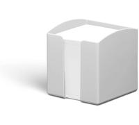 Durable Eco-Friendly Note Box - Includes 800 Sheets of Recycled Paper - Blue Angel Certified - Desktop Note Pad Holder - Grey