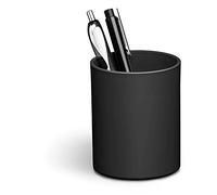 Durable Eco-Friendly Pen Pot - Recycled Plastic & Blue Angel Certified - Office & Classroom Organiser Pen & Pencil Holders - Black - Pack of 6