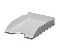 Durable Eco-Friendly Stackable Letter Trays A4, Pack of 6, Grey | Desktop Organiser Trays, Made from Eco Plastic, Blue Angel Certified, Can be Stacked Vertical or Staggered, Made in Germany