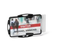Durable Eco ID 2 Card Holder Black - Pack of 10