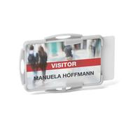 Durable Eco ID 2 Card Holder Grey - Pack of 10