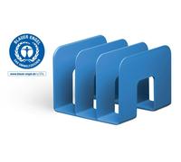 Durable ECO Recycled Plastic Magazine Stand Desk File Holder | 2 Pack | Blue