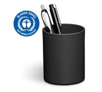 Durable ECO Recycled Plastic Pen Pot Pencil Holder Desk Tidy Organizer | Black