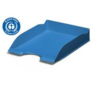 Durable ECO Recycled Plastic Stackable Document Letter Tray | 6 Pack | A4+ Blue
