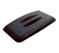 Durable Eco Recycling Bin Lid for Durabin 60, Black, Polypropylene | Blue Angel Certified, Fits Durabin 60 Litre Recycling Bins, Keeps Smells Inside, Food Safe, Colour-Coded Recycling