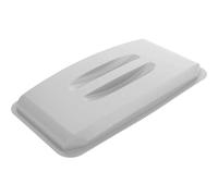 Durable Eco Recycling Bin Lid for Durabin 60, Grey, Made from Polypropylene | Blue Angel Certified, Fits Durabin 60 Litre Recycling Bins, Keeps Smells Inside, Food Safe, Colour-Coded Recycling