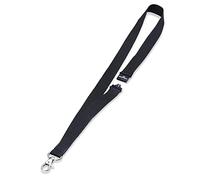 Durable Eco Textile Lanyard 20mm, Pack of 10, Black, with Safety Release | Lanyard Made from Bamboo that Snaps Open when Caught, Holds a Variety of Durable Badge Holders, Soft Material, 400mm Long