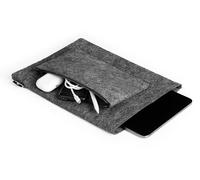 Durable Effect Felt Laptop Carry Bag, 13 Inch, Anthracite Grey