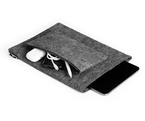 Durable Effect Felt Laptop Carry Bag, 13 Inch, Anthracite Grey
