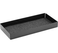 Durable Drawer Effect 508201 - Felt-lined Metal Monitor Riser, 47 x 22 cm, Black