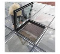 Durable Egress Window Well Cover with Handle, Flat Roof Lighting Solution for Indoor Attic and Shed Roof Window Protection