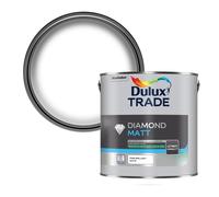 Durable Emulsion Paint - Dulux Trade Diamond Matt Pure Brilliant White 2.5L