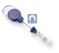 Durable Extra Strong Retractable Clip Badge Reels for ID & Keys | Blue