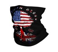 Durable Face Cover,America and Britain British Flag Roots,Headband Multifunctional Neck Scarf for Skiing Yoga Climbing 26X30cm