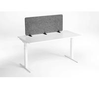 Durable Felt Desk Divider Panel | Visual Acoustic Privacy Partition 120cm | Grey