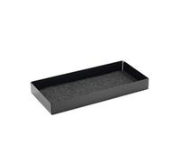 Durable Drawer Effect 508201 - Felt-lined Metal Monitor Riser, 47 x 22 cm, Black