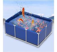 Durable Fish Farming Water Tank Thickened Outdoor Aquaculture Pool Weather & Oxidation Resistant Ideal for Fish Bing & Cultivation Knife Scraping Cloth Included