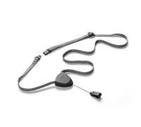 Durable FLEX Adjustable Badge Reel and Soft Breakaway Lanyard | 10 Pack | Black