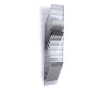 Durable FLEXIBOXX 12 Wall Mounted Literature Tray | A4 Portrait Holder | Clear