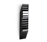 Durable FLEXIBOXX 12 Wall Mounted Literature Tray | A4 Portrait Holder | Black