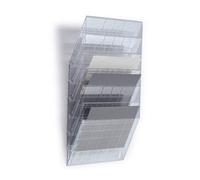 Durable Flexiboxx Literature Holder 6 A4 Landscape - Transparent