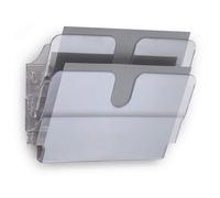 Durable FLEXIPLUS literature rack 2 shelves Transparent