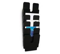Durable FLEXIPLUS 6 Wall Mounted Literature Holder - A4 Portrait - Bla