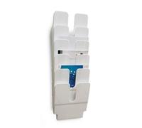 Durable FLEXIPLUS 6 Wall Mounted Literature Tray | A4 Portrait Holder | White