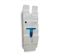 Durable FLEXIPLUS 6 Wall Mounted Literature Tray | A4 Portrait Holder | White