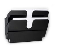 Durable FLEXIPLUS literature rack 2 shelves Black