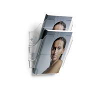 Durable FLEXIPLUS literature rack 2 shelves Transparent