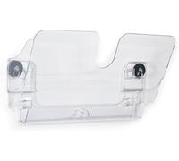 Durable FLEXIPLUS Magnetic A4 Landscape Leaflet Holder - Transparent - Magnetic Wall Mounted Document Holder - Use as a Leaflet Stand, Menu Holder, Paper Storage, etc.