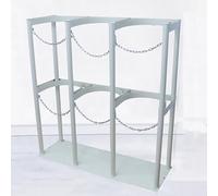 Durable Floor Stand Organizer for Industrial & Laboratory Use, Cylinder Holder for Nitrous Tanks, Space-Saving Design