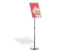 DURABLE Display Stand 479923 – Aluminium Snap Frame A3, Silver